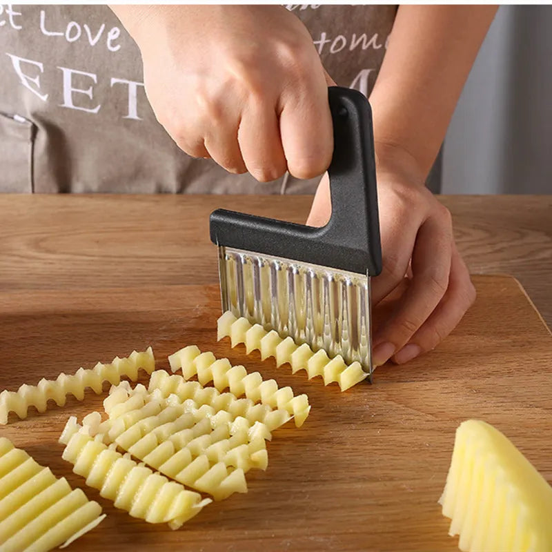 Stainless Steel Crinkle Cut Potato Slicer