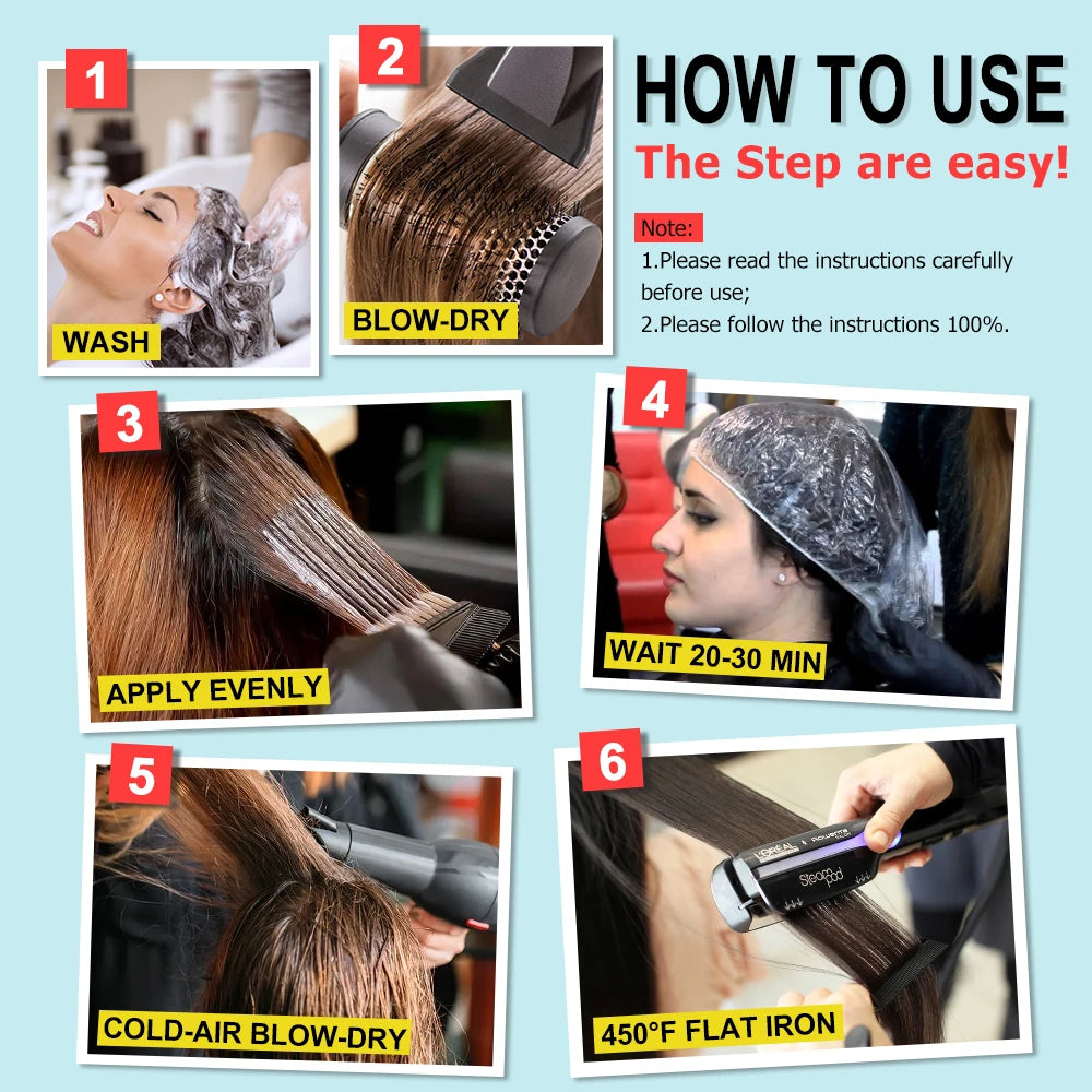 Professional Keratin Hair Straightening Treatment