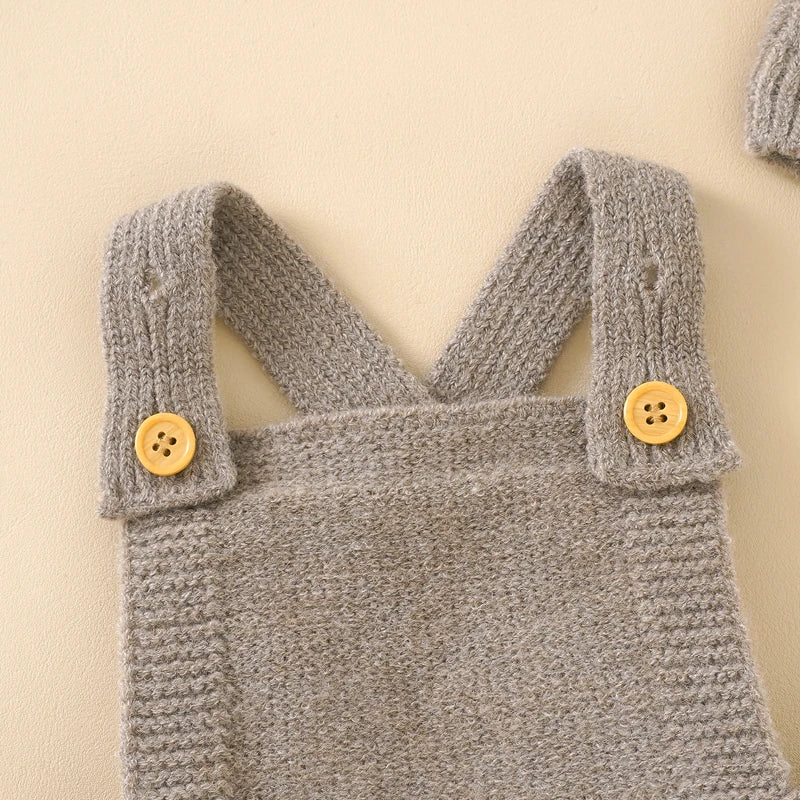 Knitted Baby Romper Set