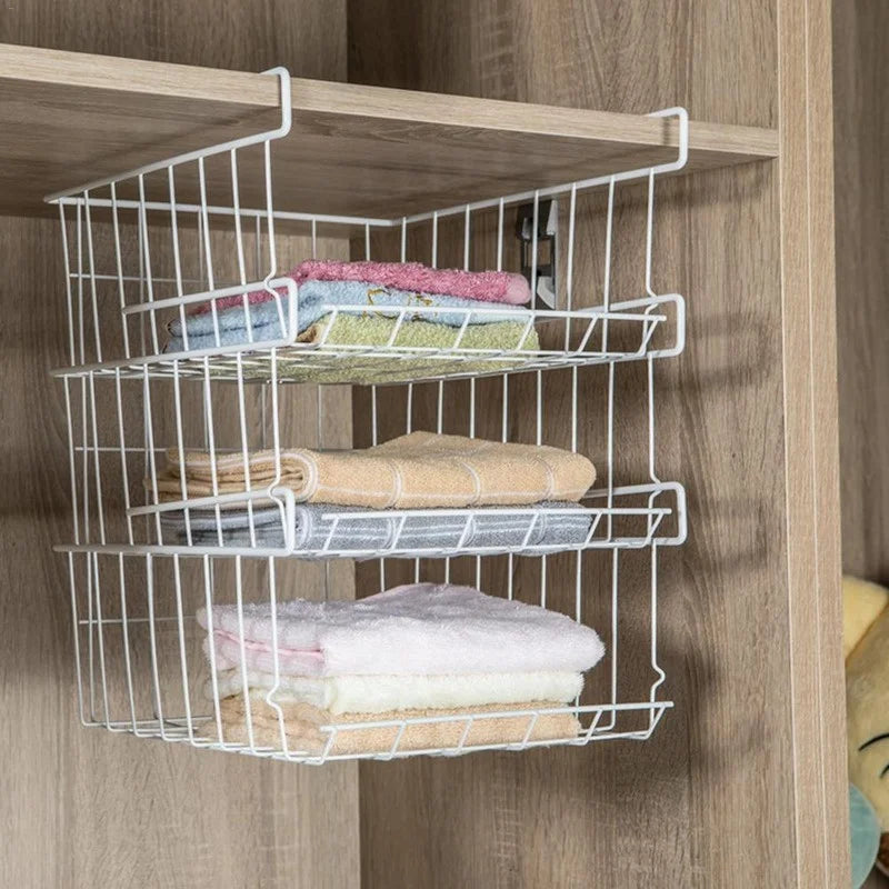 Hanging Under Cabinet Storage Shelves Basket