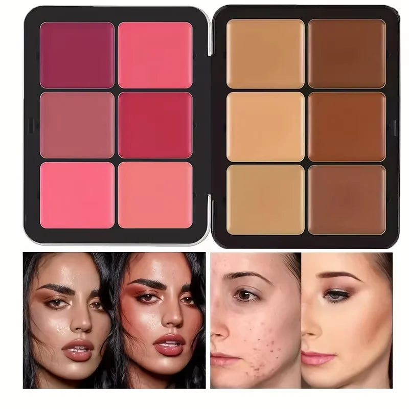 12-Color All-in-One Cream Makeup Palette