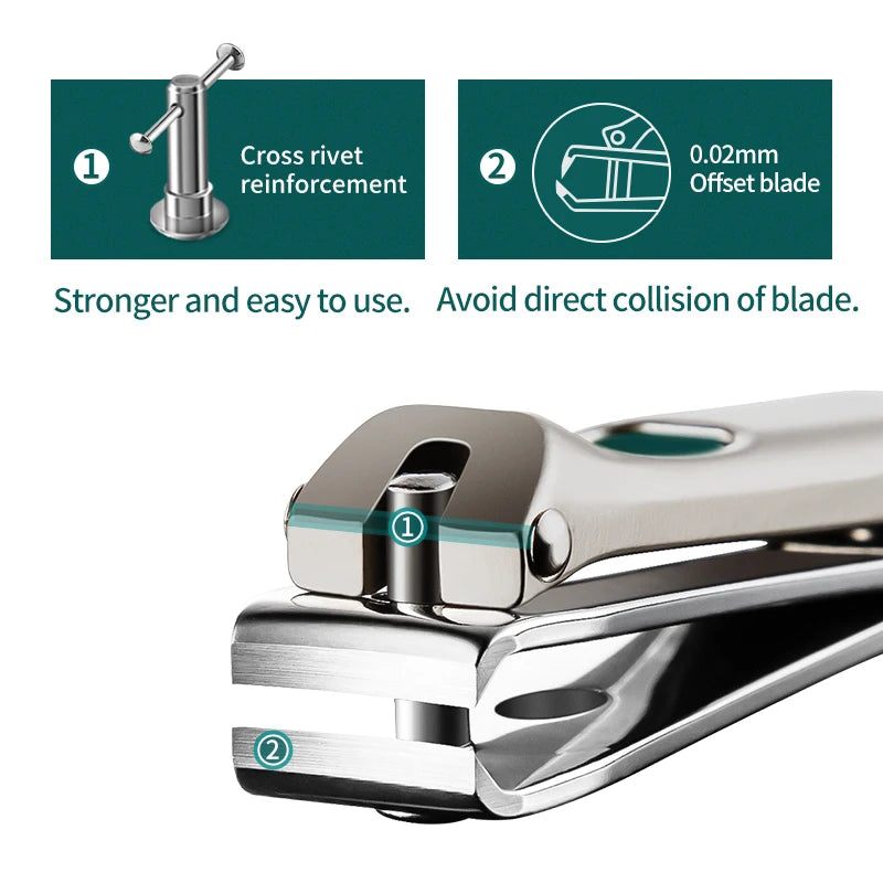 Stainless Steel Curved Blade Nail Clippers