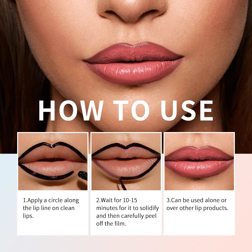 Waterproof Peel-Off Lip Tint and Liner