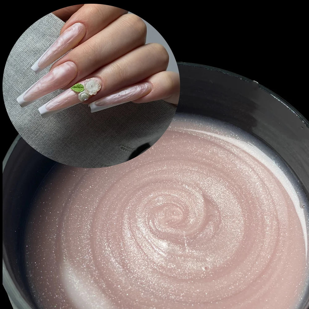 Glitter Milky Hard Builder Gel