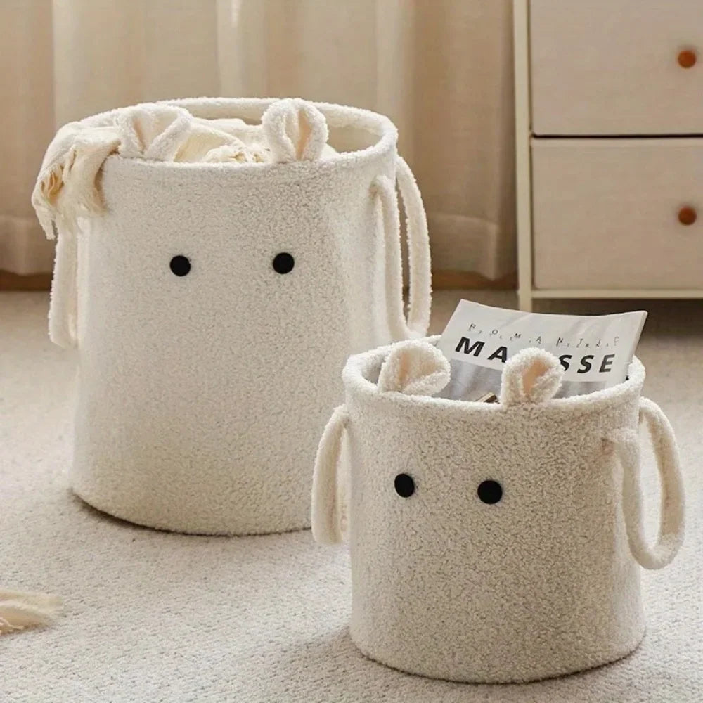 Cartoon Lamb Wool Storage Bucket