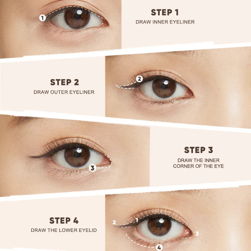 Knife-Cut Gel Eyeliner Pencil for Precise