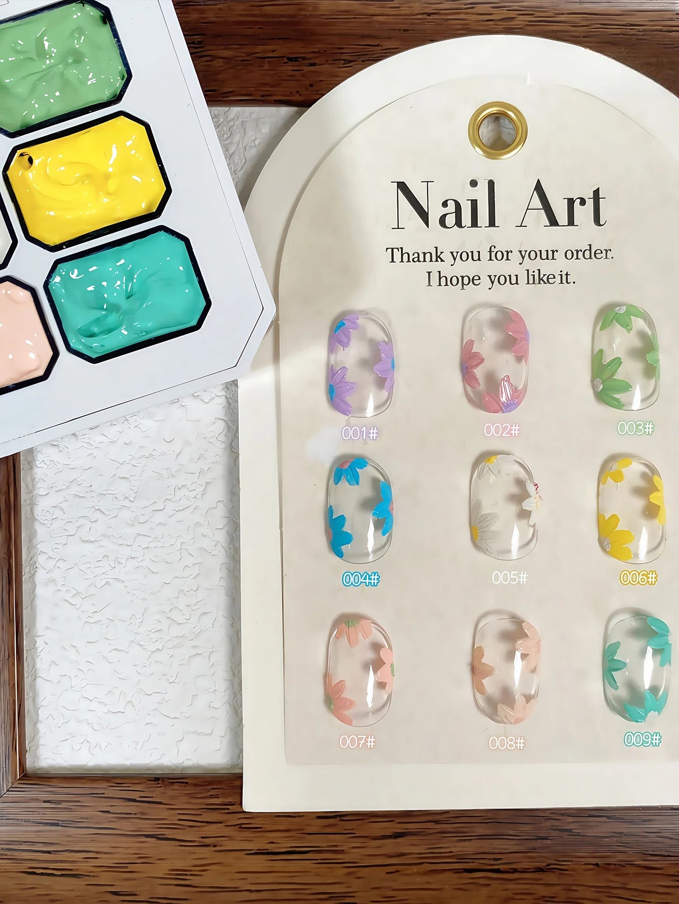 9-Color Macaron Gypsum Semi-Solid Nail Polish Set