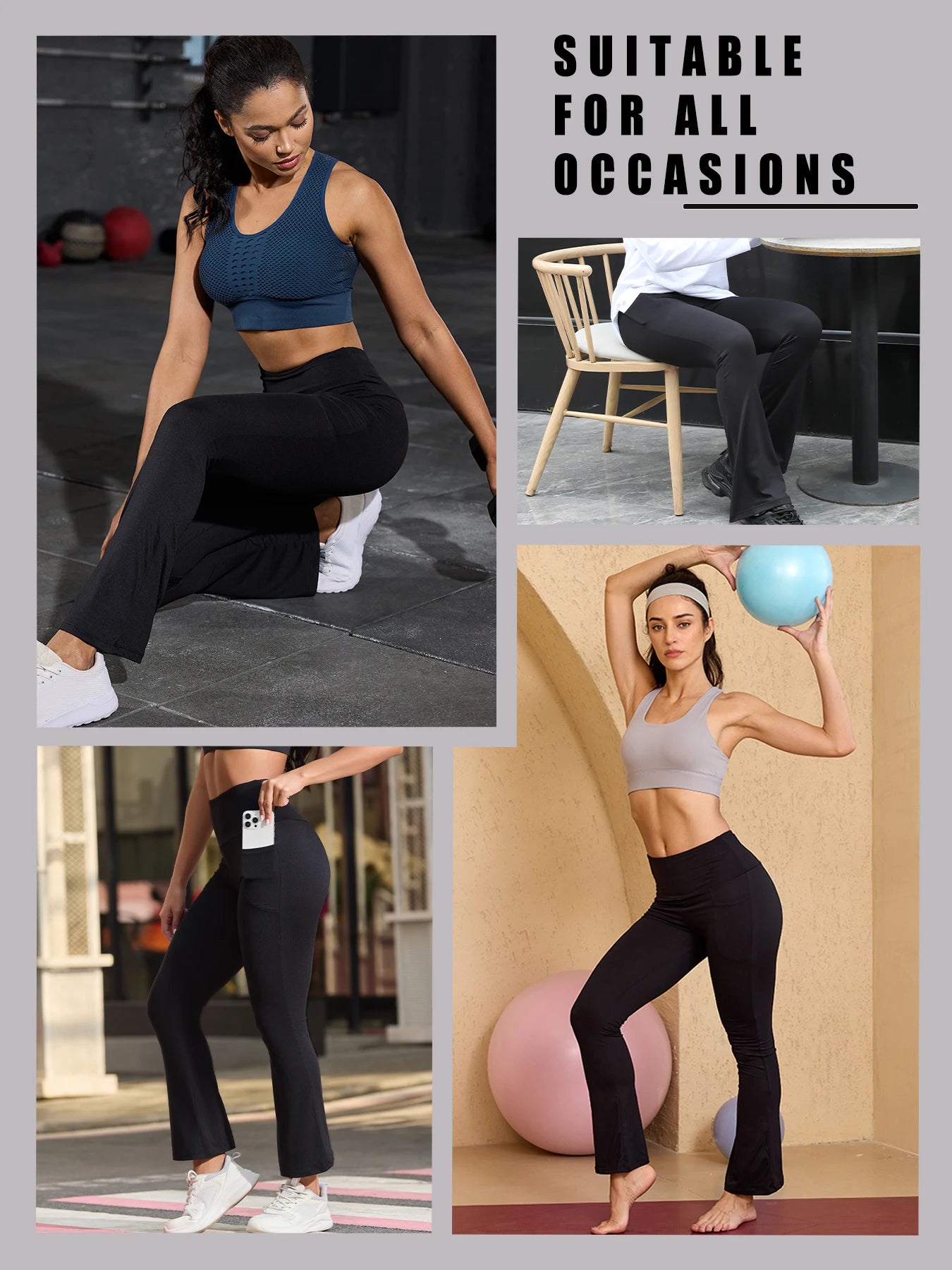 High-Waisted Flare Yoga Pants