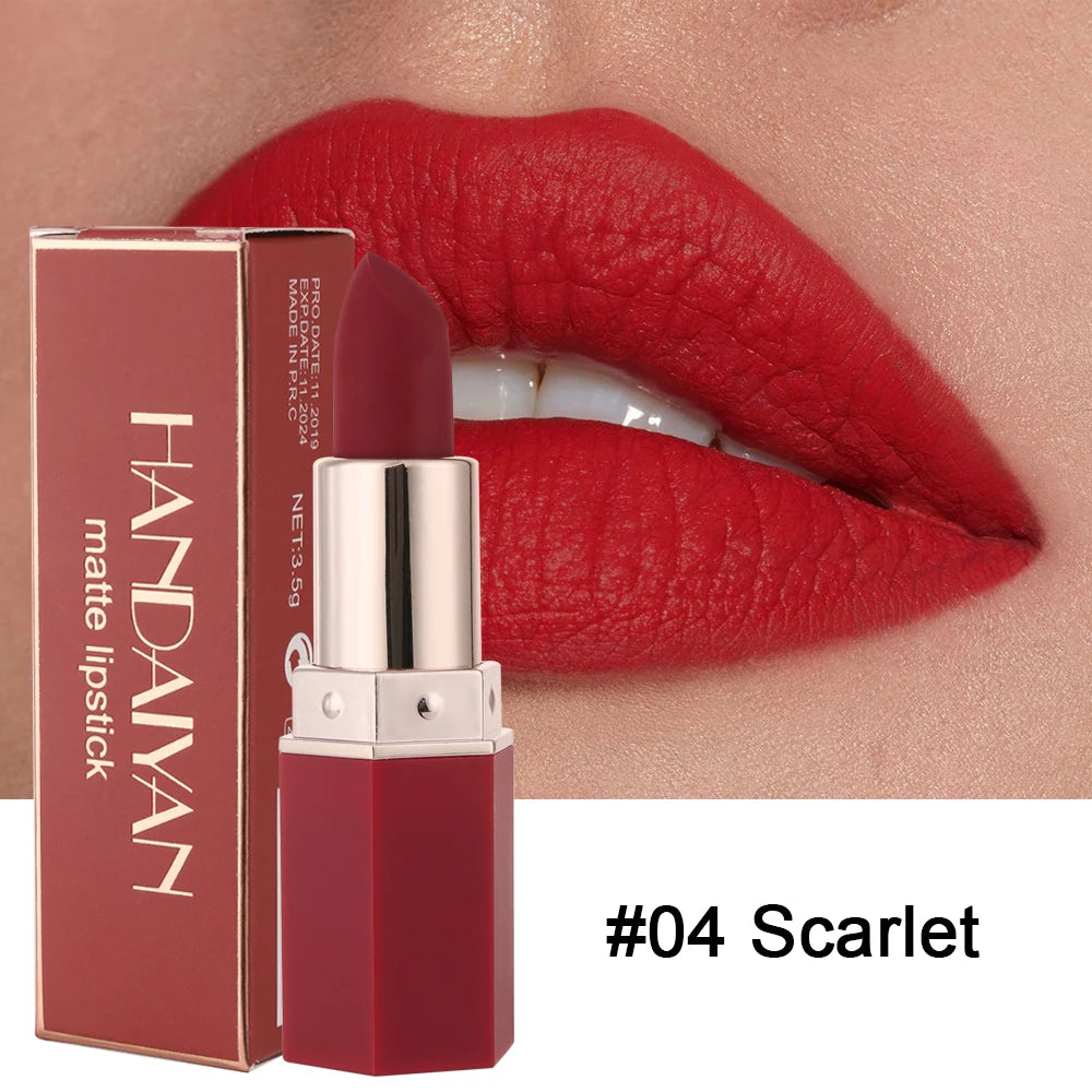 6-Color Long-Lasting Matte Lipstick Set