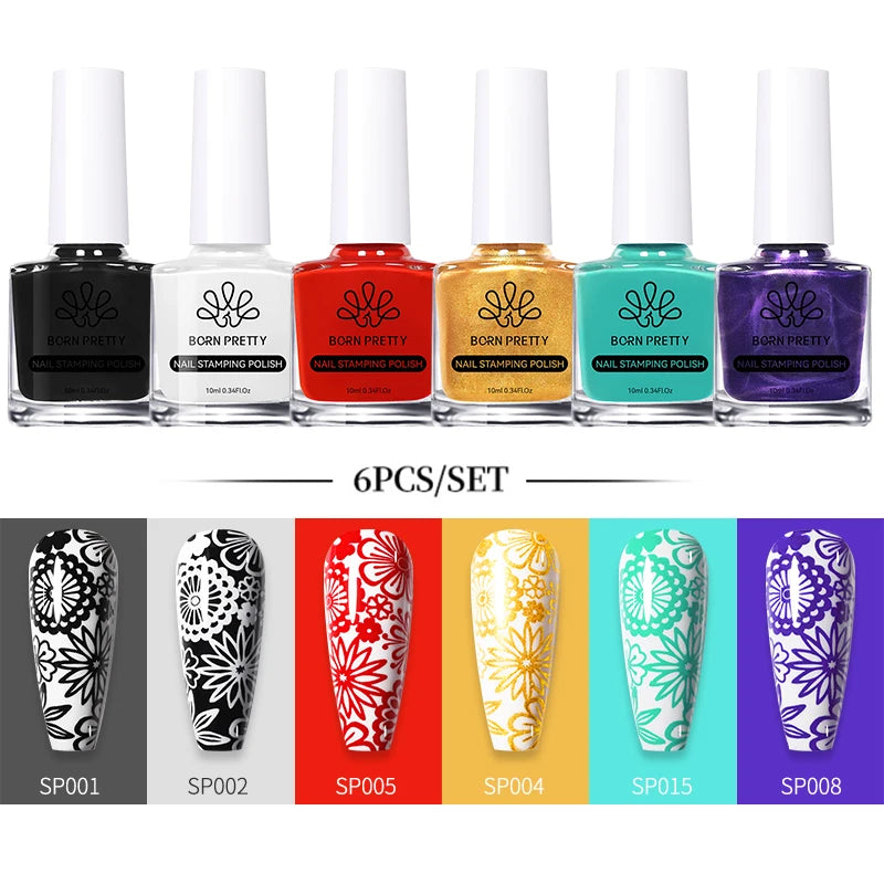 10ml Stamping Nail Polish Set