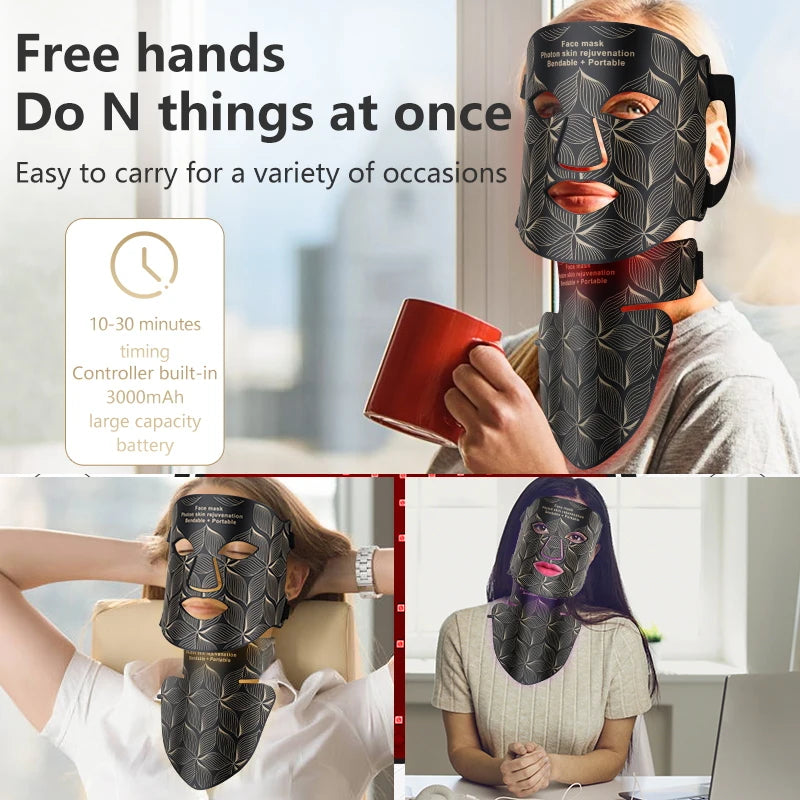 8-Color LED Facial and Neck Mask