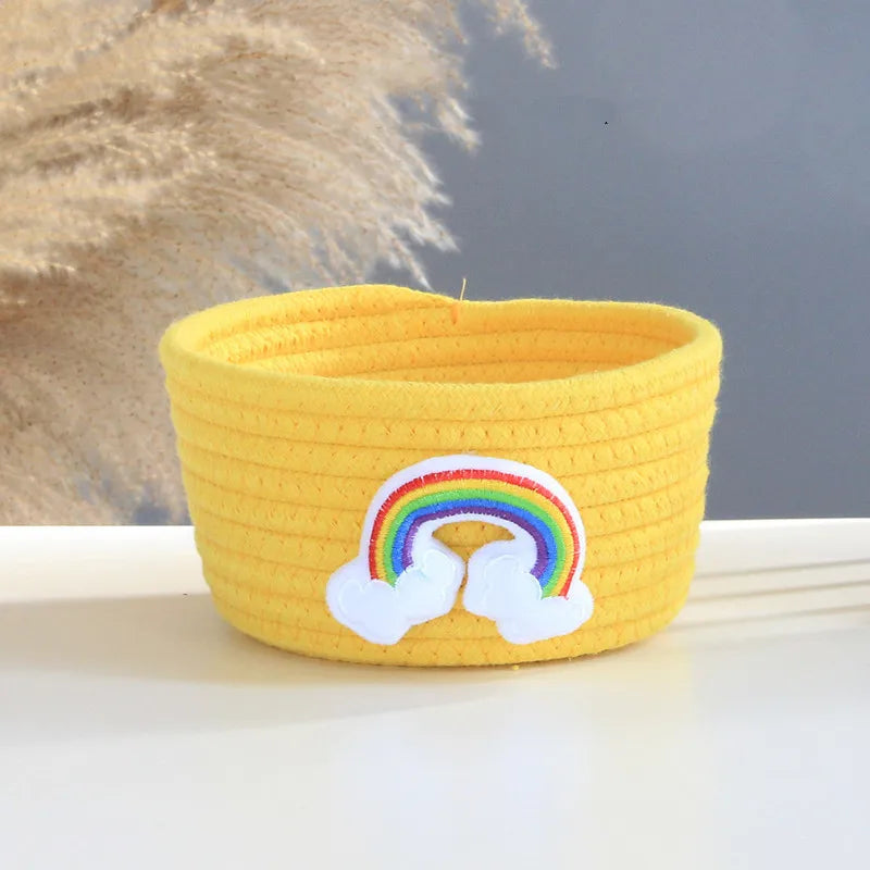 Handwoven Cotton Rope Storage Basket