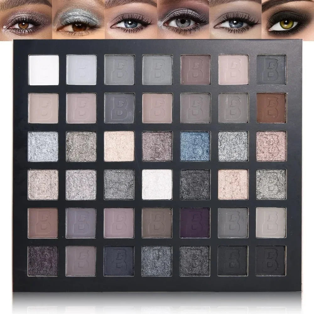 42-Color Matte and Shimmer Eyeshadow Palette