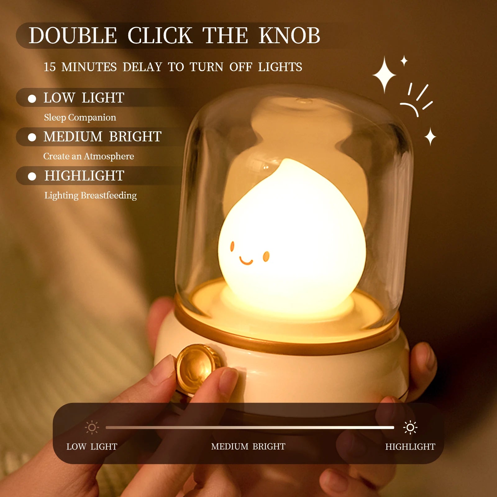 Mini LED Rechargeable Cartoon Night Lamp