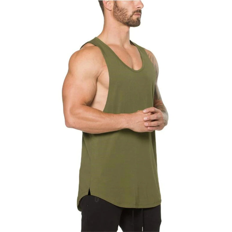 Cotton Sleeveless Muscle Tank