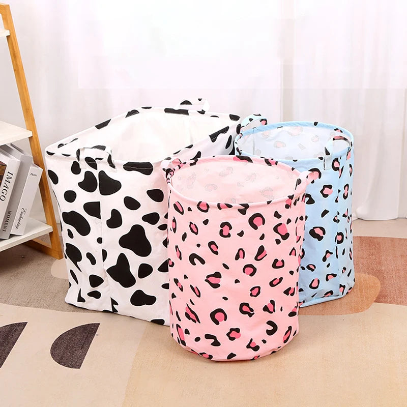 Foldable Cotton Linen Laundry Basket