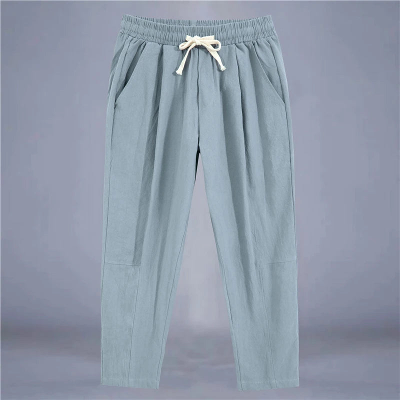 Cotton Linen Casual Pants