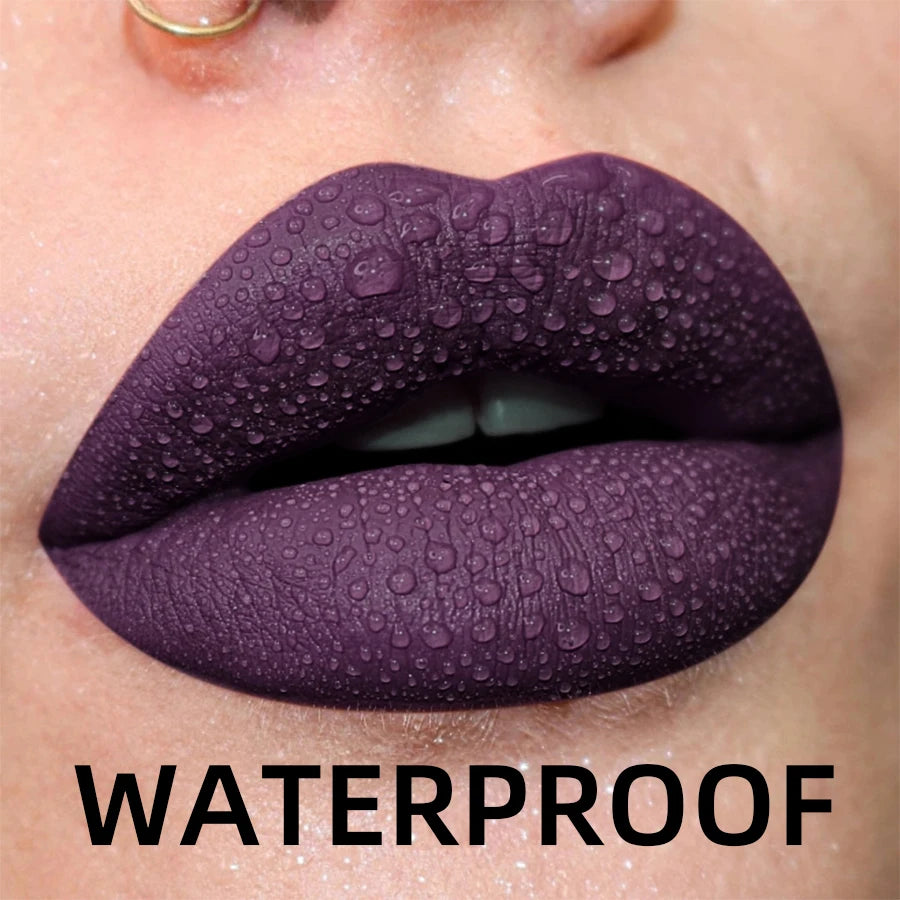19-Color Matte Velvet Lip Gloss Collection