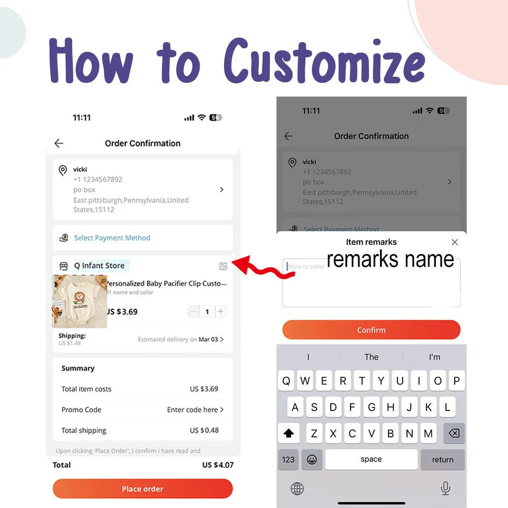 Personalized Baby Rainbow Romper