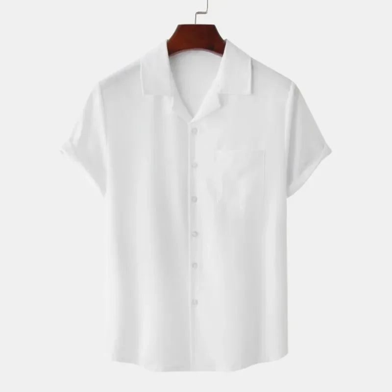 Solid Color Hawaiian Shirt