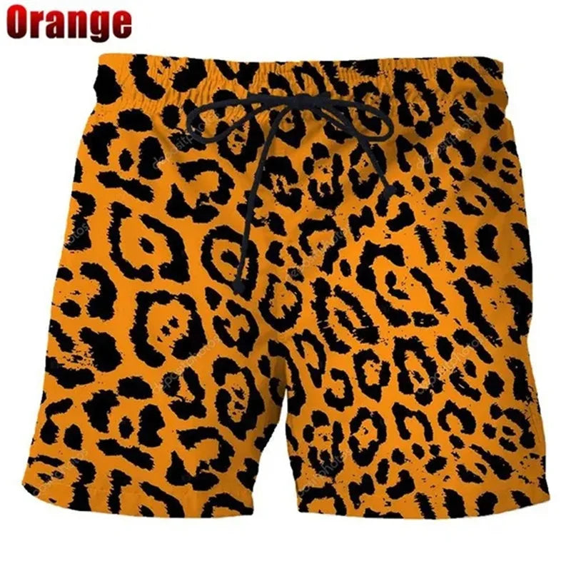 Colorful Leopard Beach Shorts