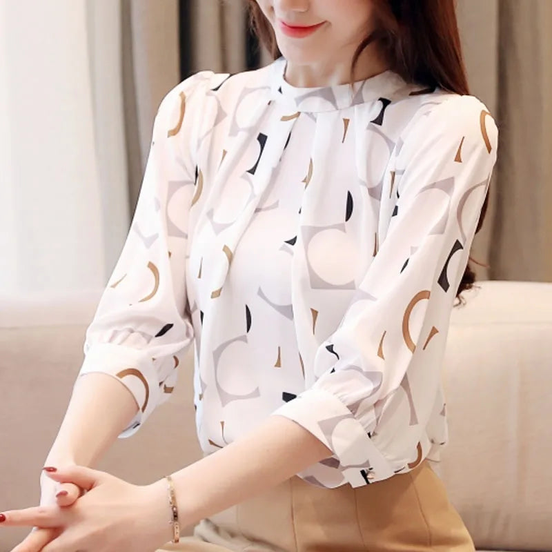 Elegant Summer Chiffon Blouse