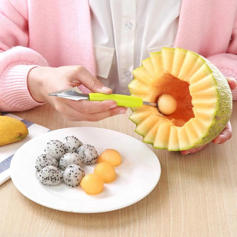 Multi-Function Fruit Carving Knife & Ice Cream Scoop Spoon