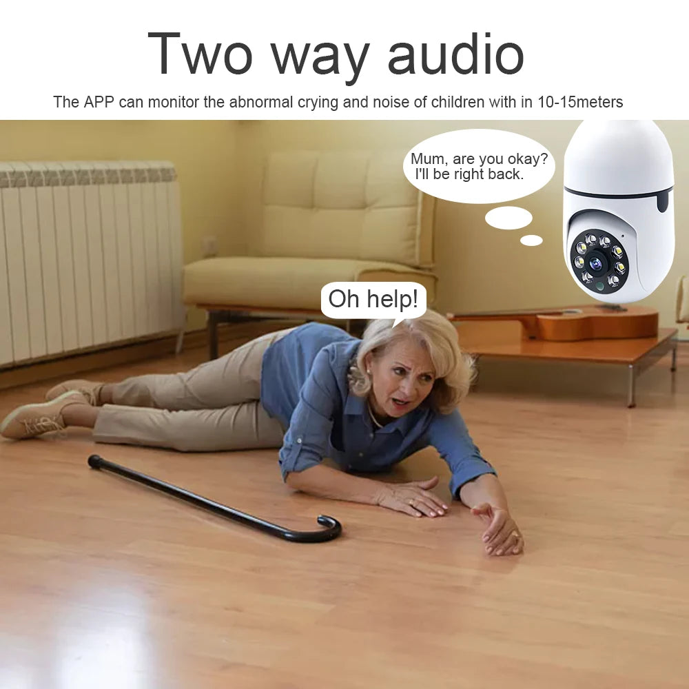 3MP E27 Bulb Surveillance Camera