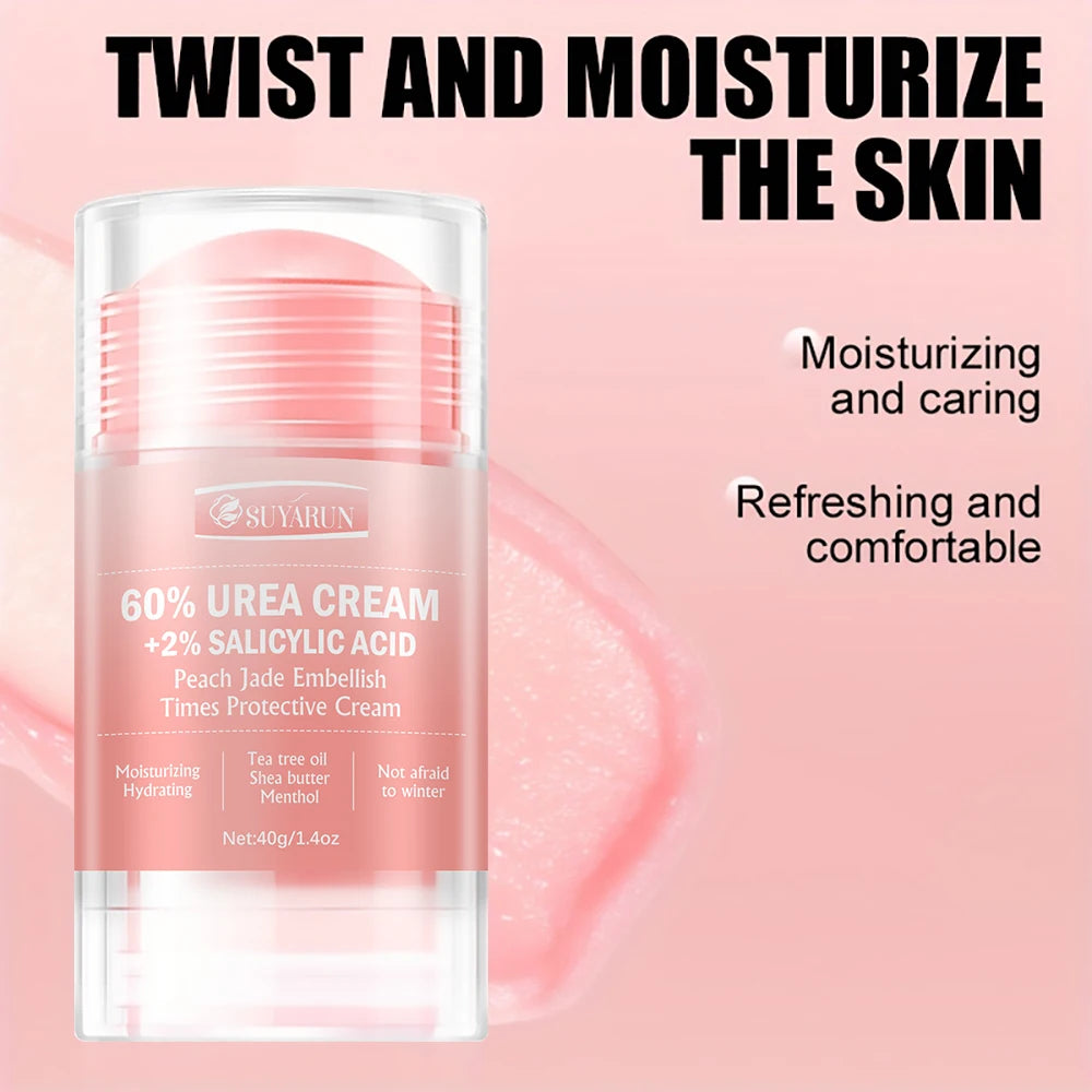 Urea Cream & Peach Scented Foot Balm Stick Combo
