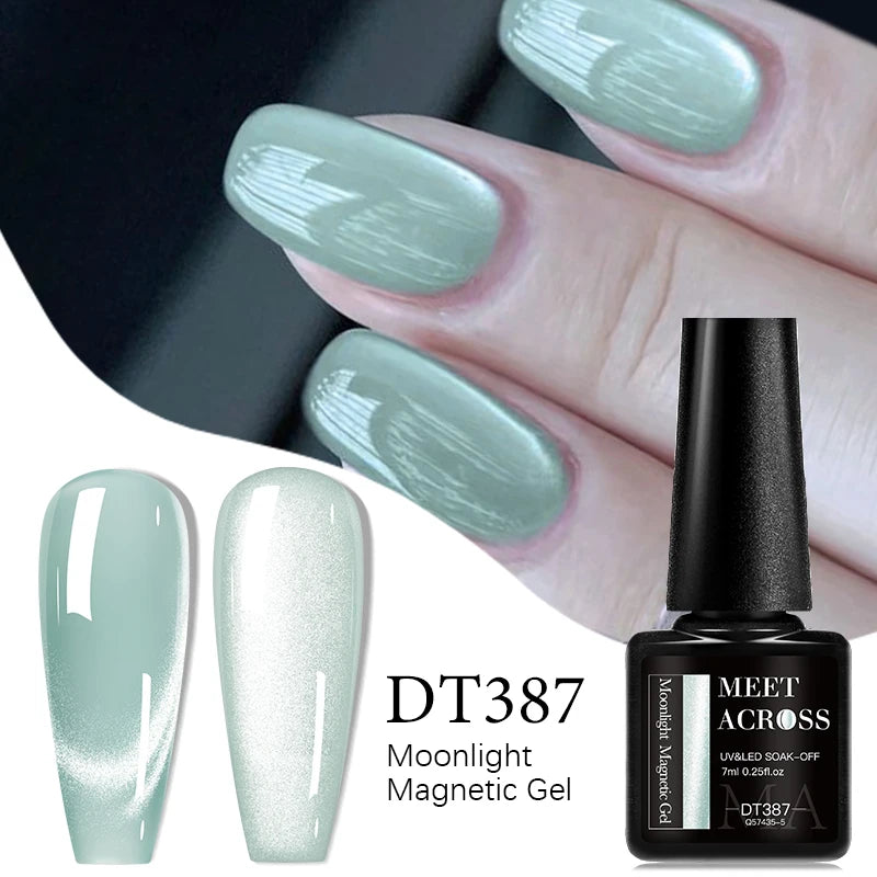 Pink Silver Cat Eye Magnetic Gel Polish
