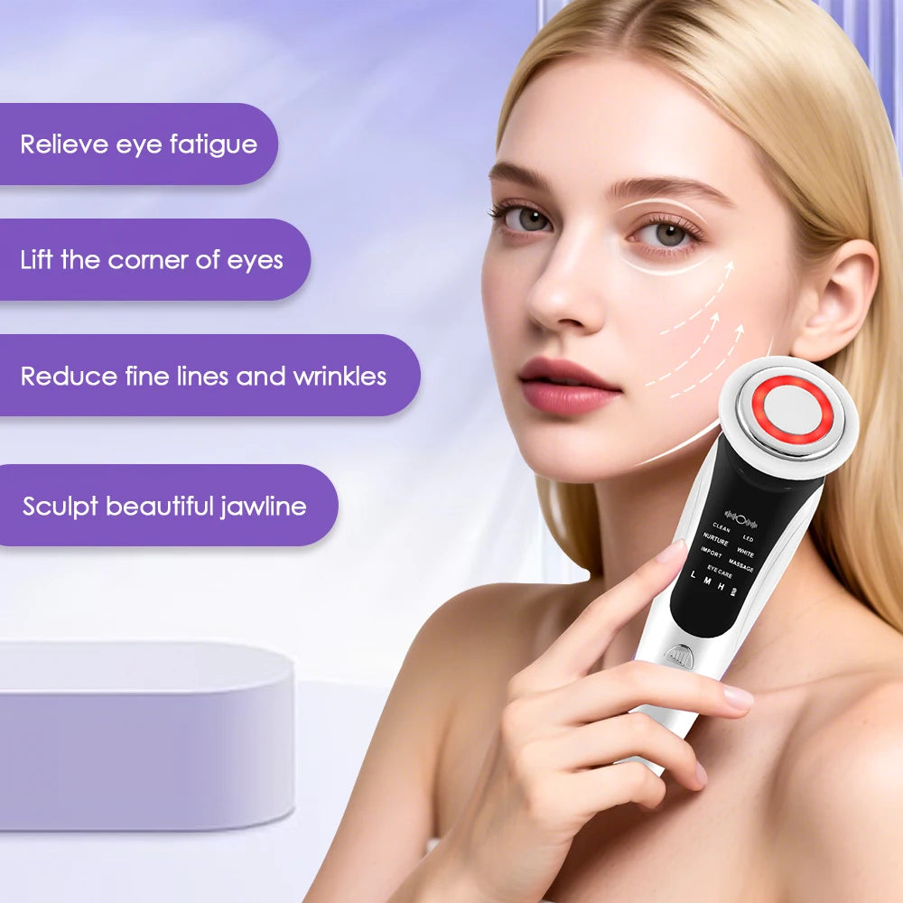 7-in-1 EMS Microcurrent Face Lifting Device