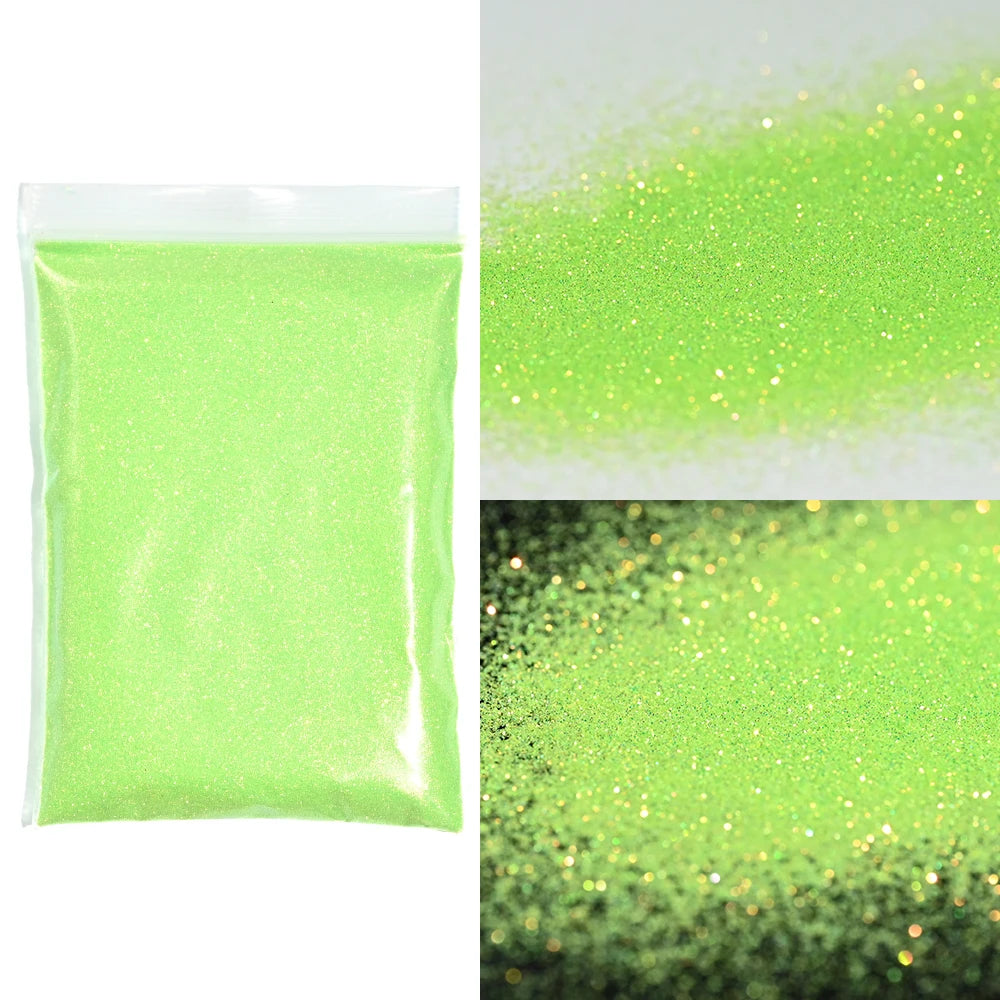 Blue-Green Luminous Nail Powder