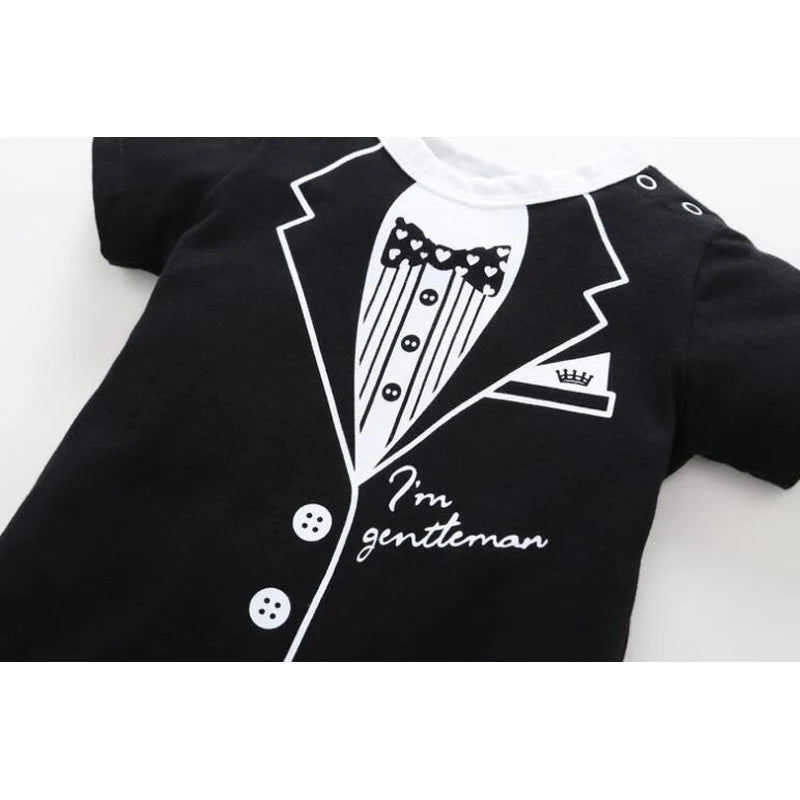 Summer Gentleman Baby Romper