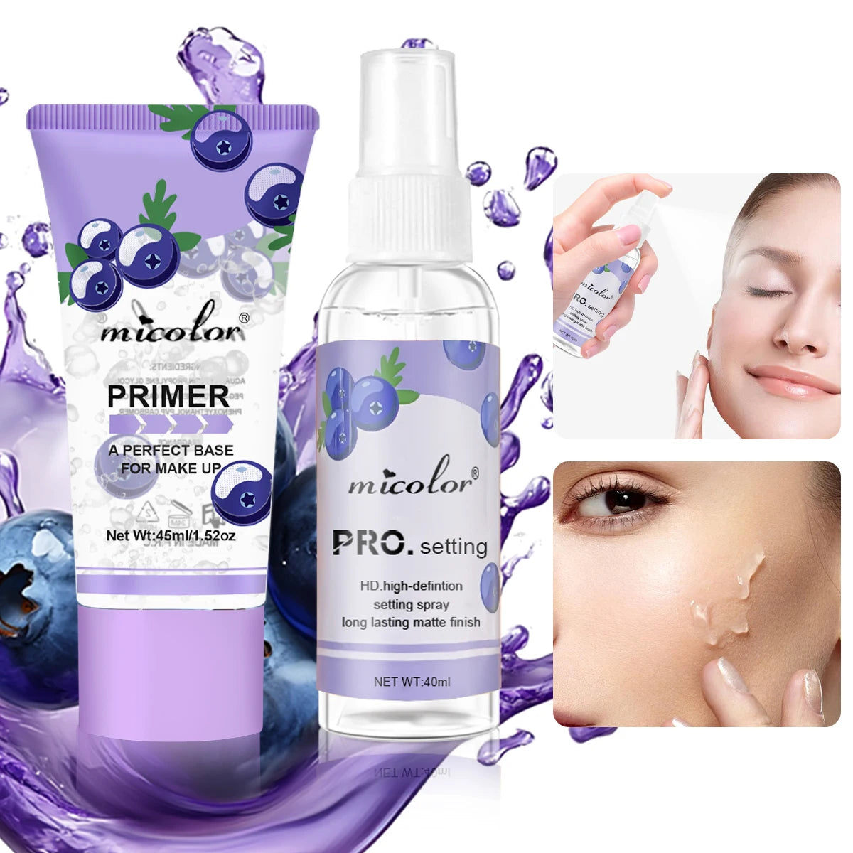 Makeup Primer and Setting Spray Set