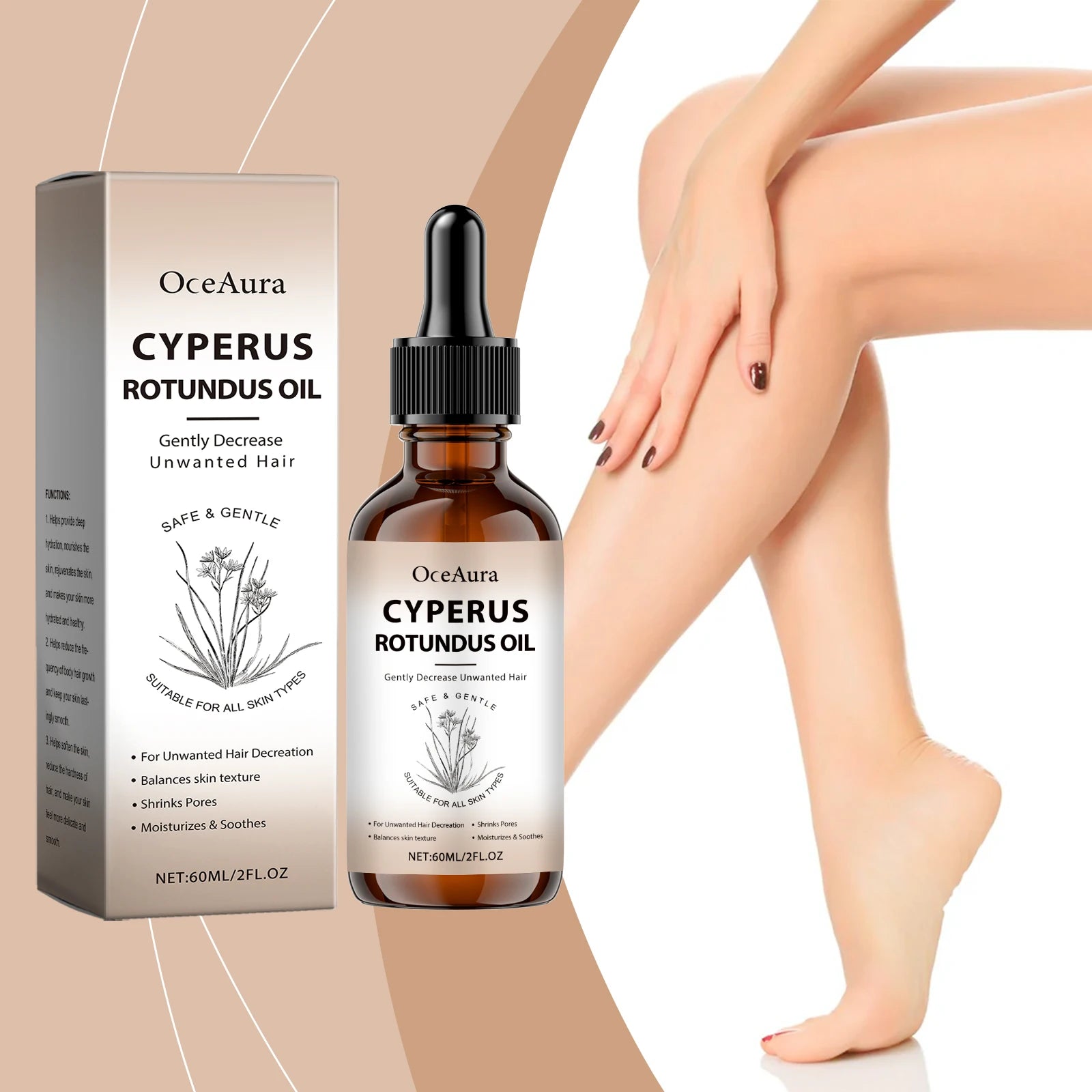 Hair Removal Inhibitor Body Oil