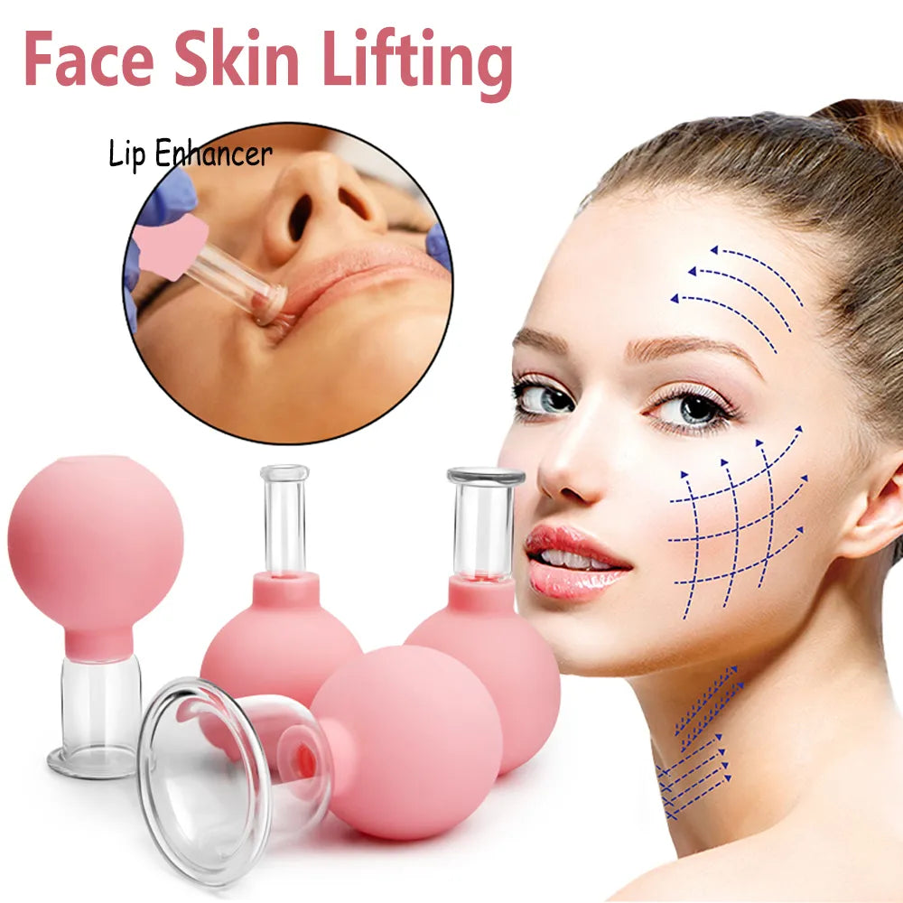 Rubber Face Massager Cups