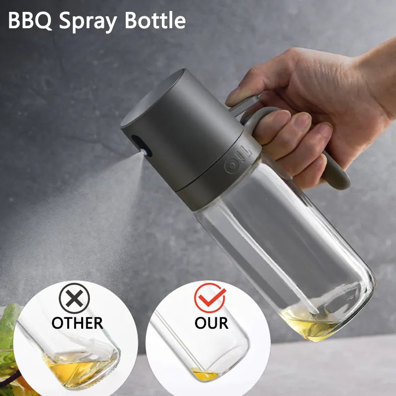 Glass Oil Spray Bottle Cooking Dispenser 250ml