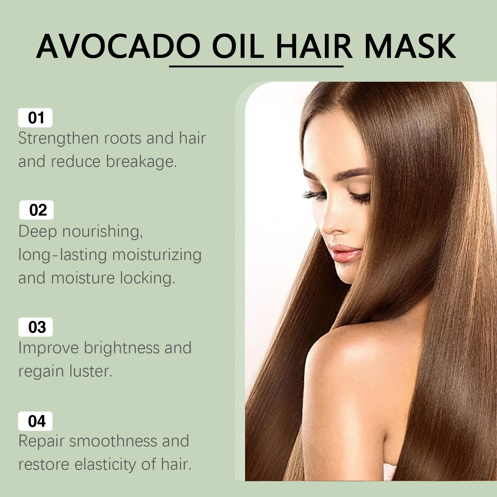 Avocado Oil Hair Mask Restores Dry