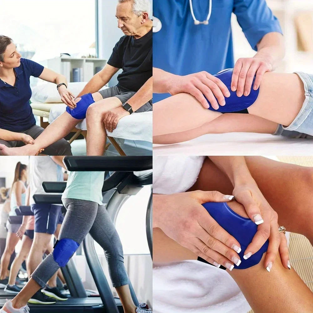 Adjustable Silver-Purple Knee Brace