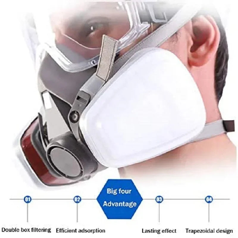6200 Gas Mask Half Face Respirator