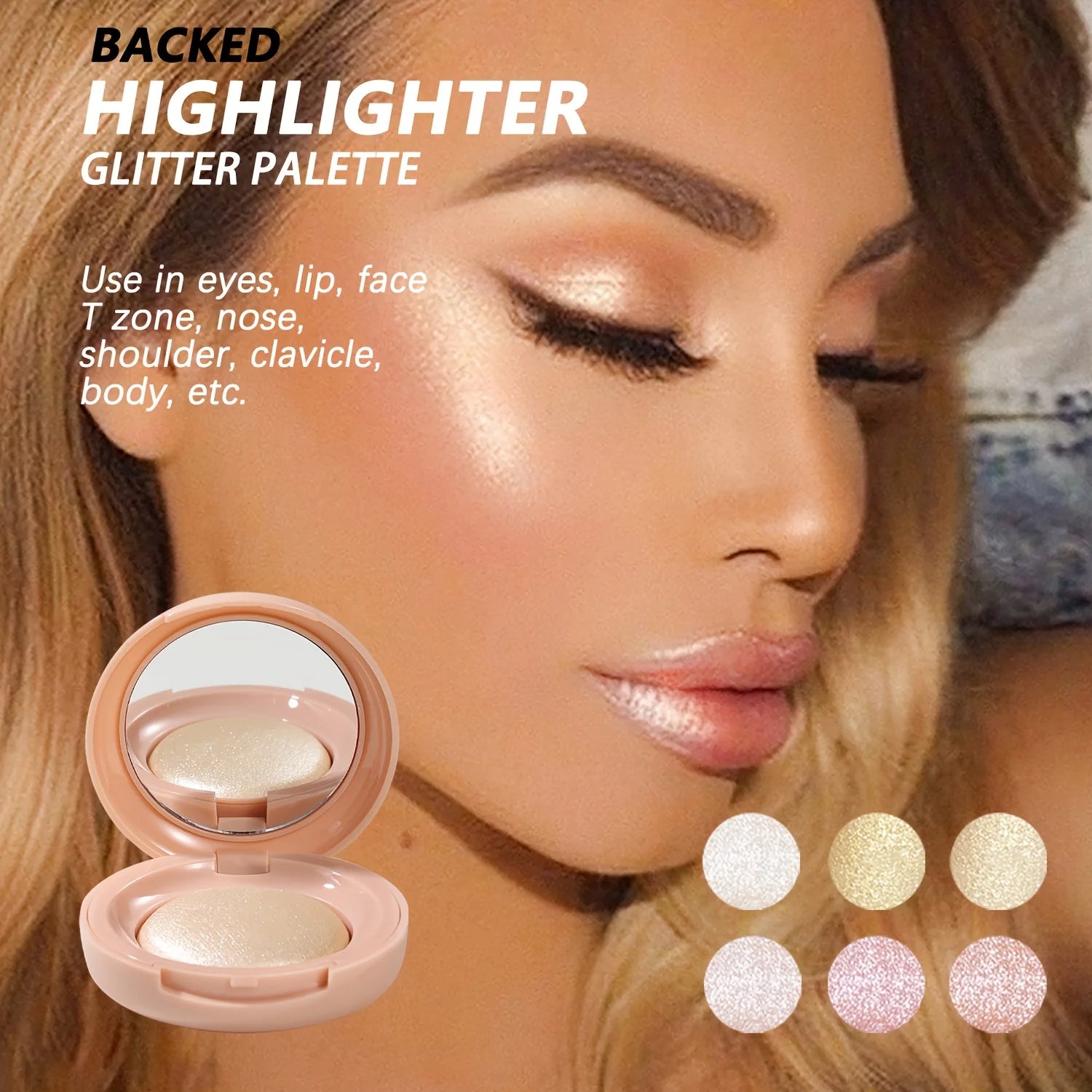 High Gloss Face Highlighter Palette