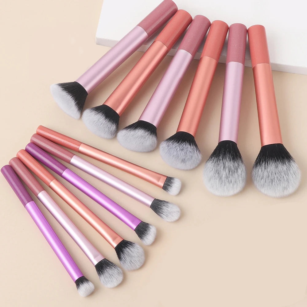 12-Piece Soft Synthetic Makeup Brush Set