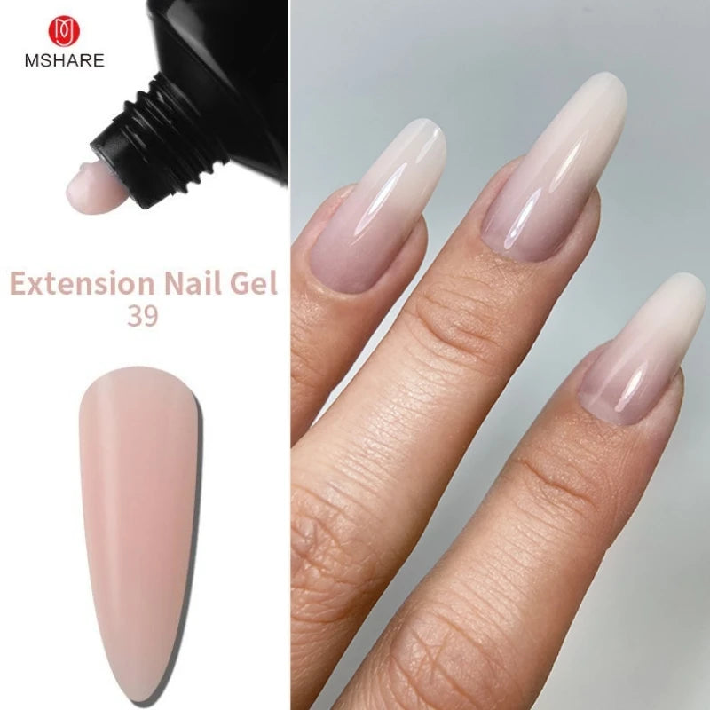 Hema-Free Milky White Poly Nail Extension Gel