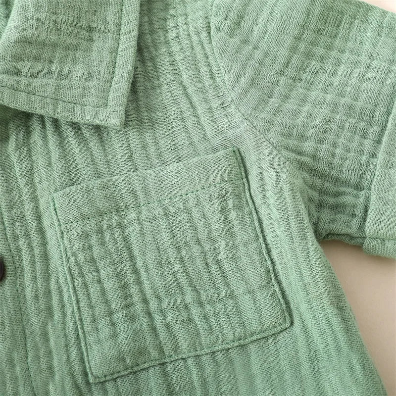 Baby Boys Cotton Linen Summer Outfit