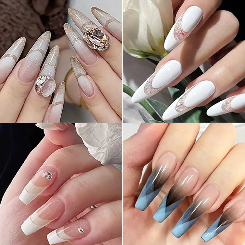 3D Self-Adhesive Airbrush Stencil Nail Stickers