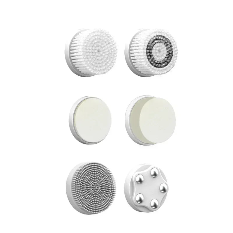 6-in-1 Sonic Waterproof Facial Cleansing Brush