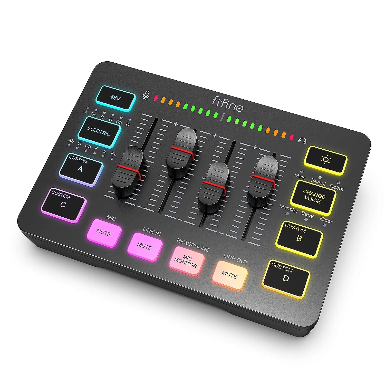 RGB Gaming Audio Mixer