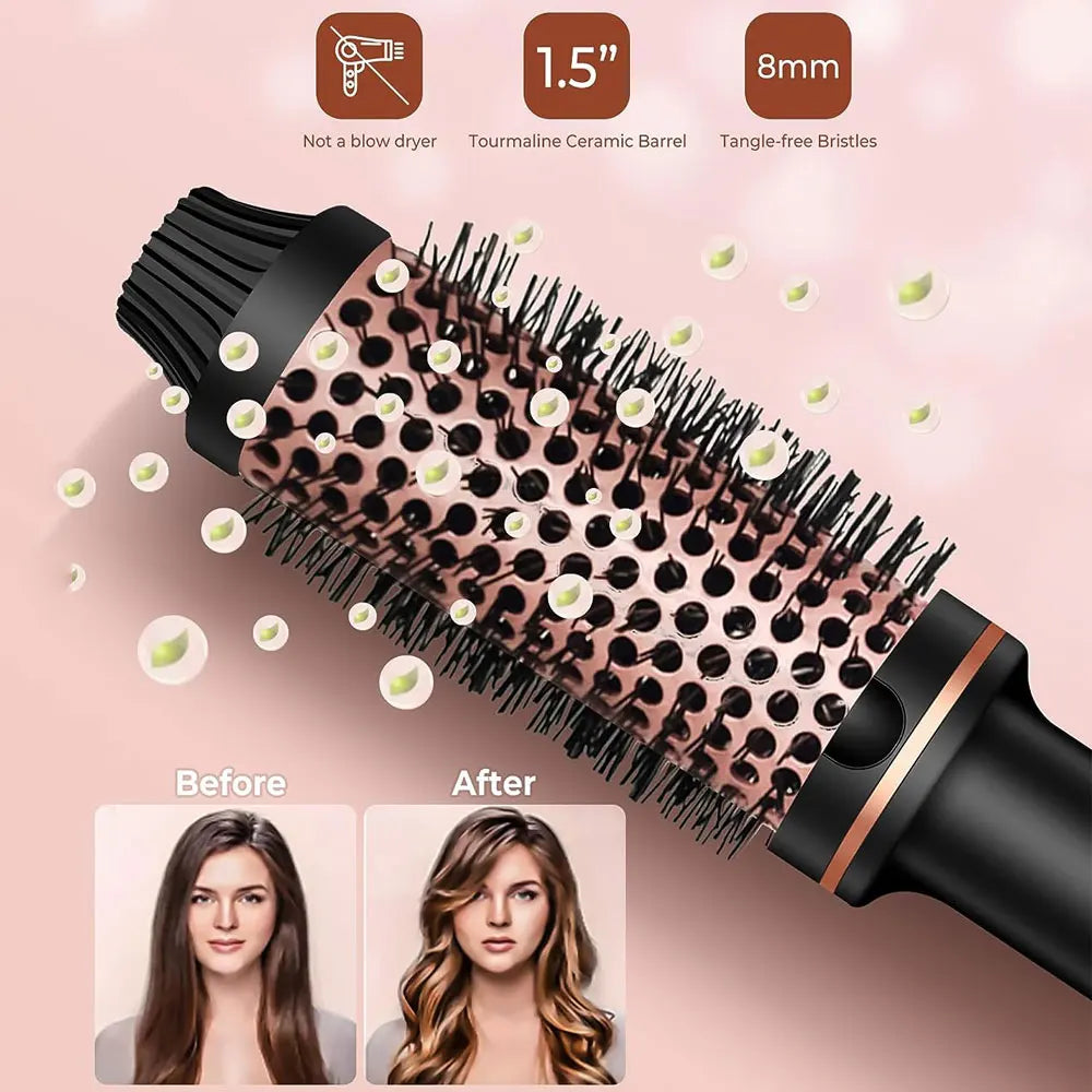 1.5-Inch Ceramic Ionic Heated Curling Brush