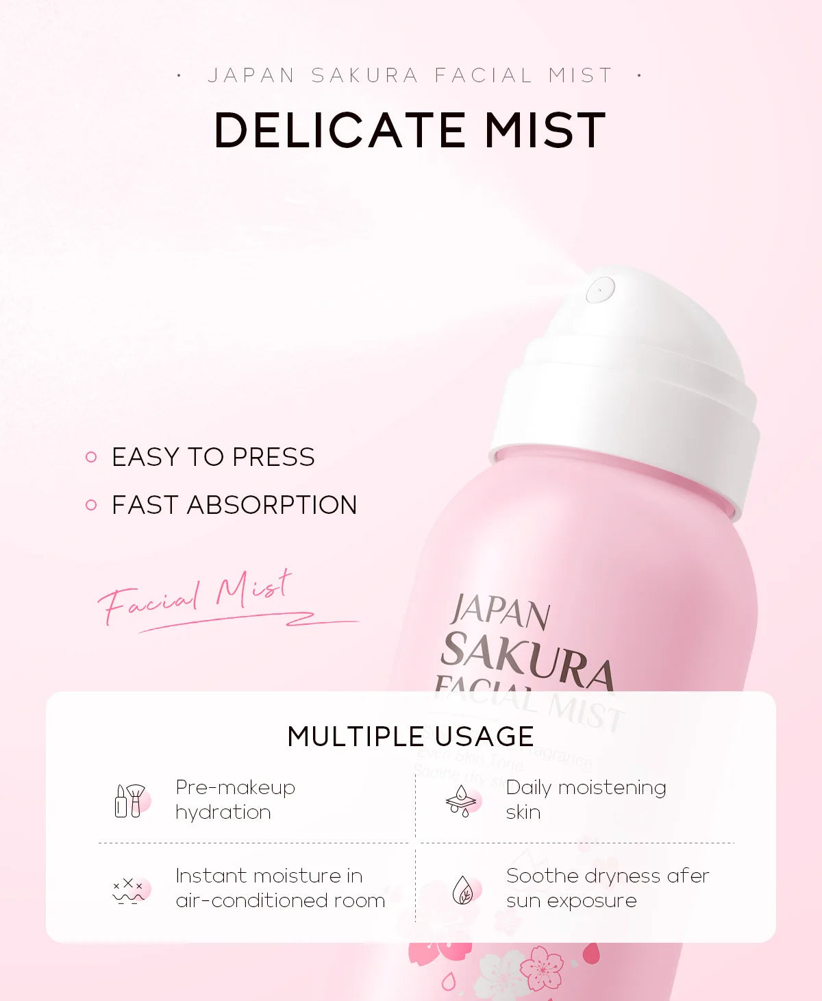 Sakura Brightening Facial Mist Toner