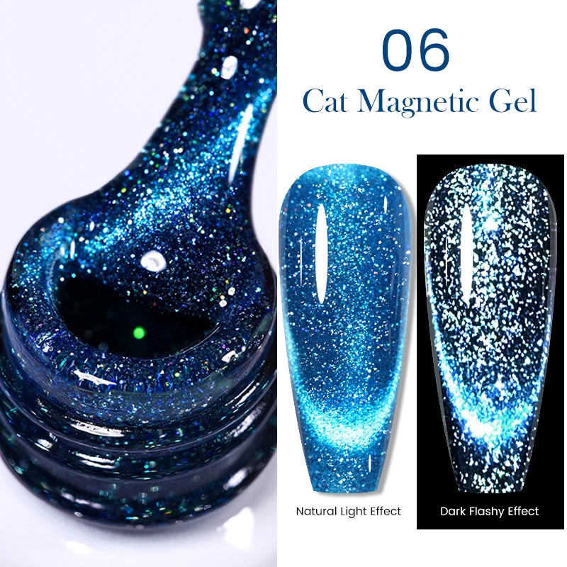 Sparkling Magnetic Cat Eye Gel Polish